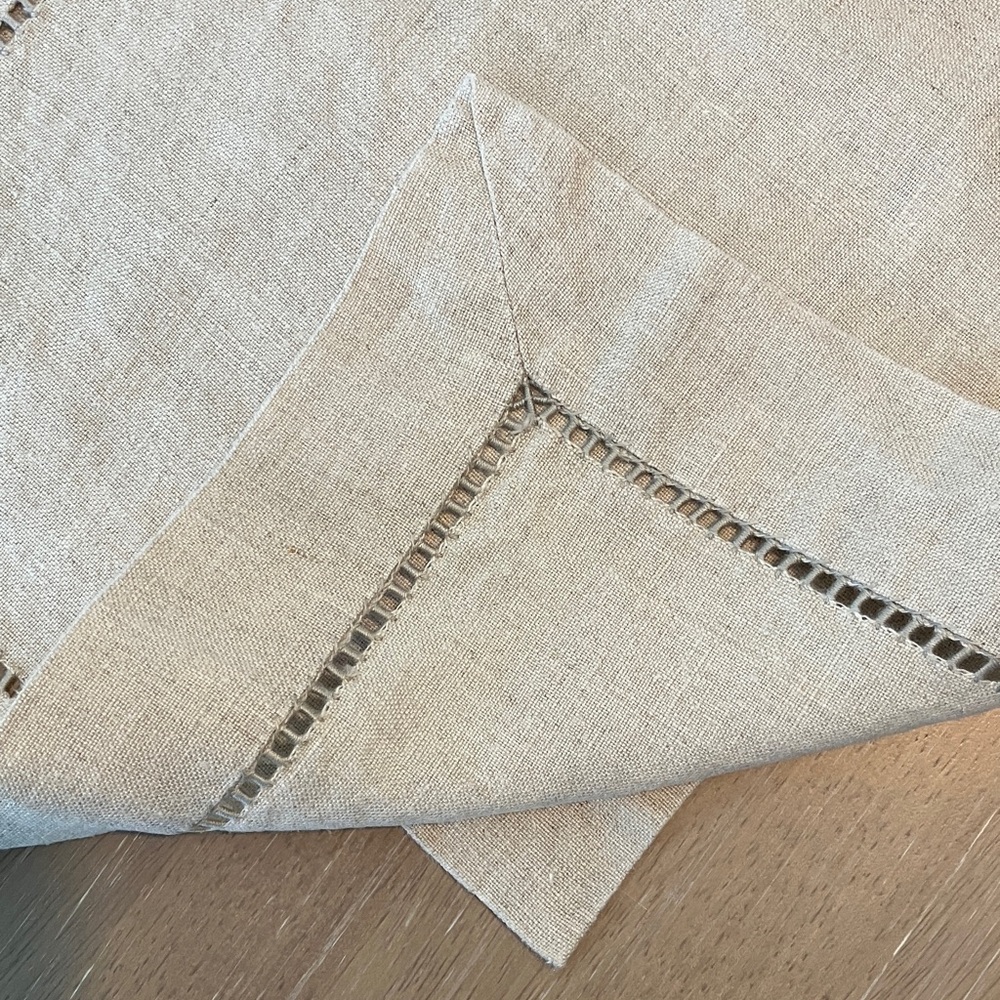 Natural Color Linen Placemats - Four 14.5 x 19 inch - Picture 5 of 7